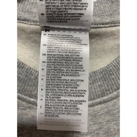 NWT Reebok Crew Neck Long Sleeve Sweatshirt Men's Size S - Picture 7 of 7